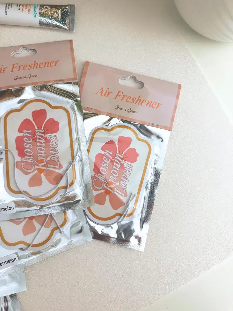 Car Freshie - Chosen, Known, Loved (watermelon)