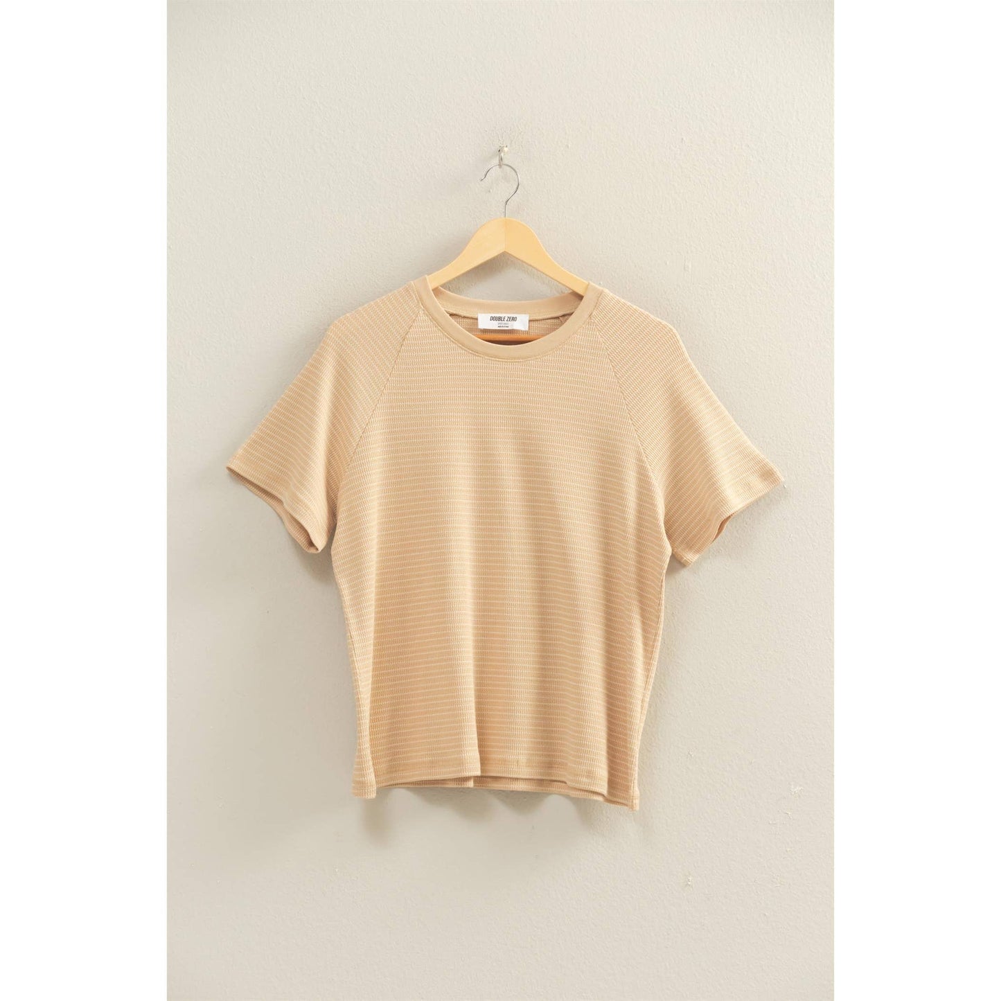 Striped Raglan Top in Cream