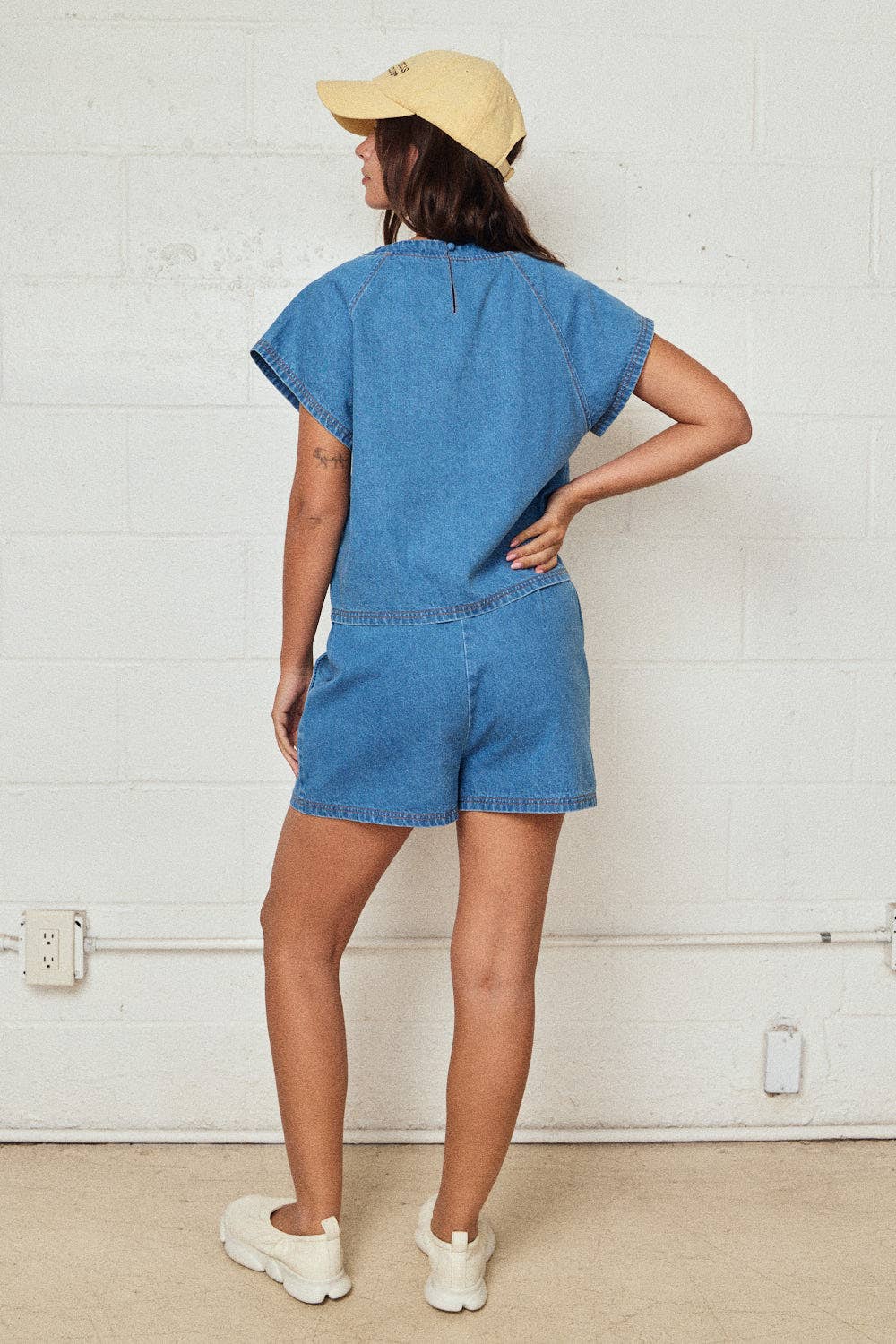 Denim Short Set
