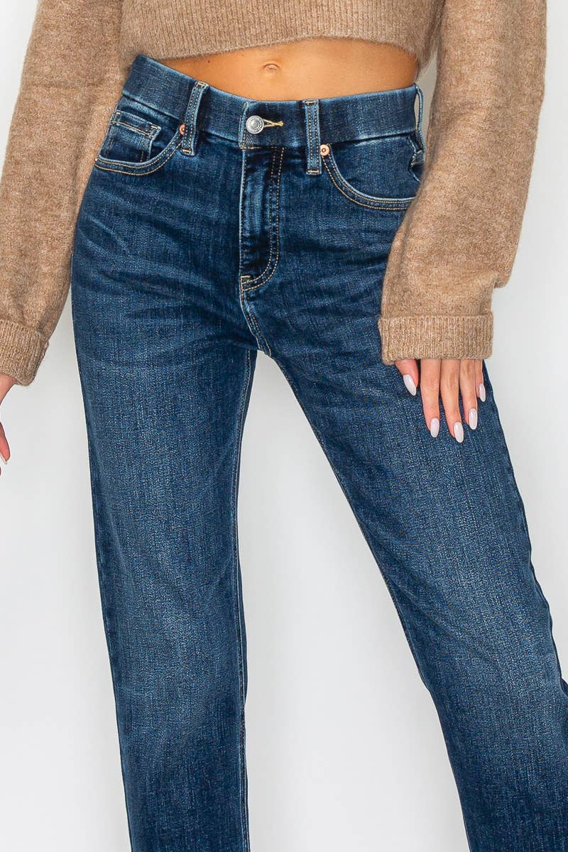 Tummy Control High Rise Denim in Dark Wash