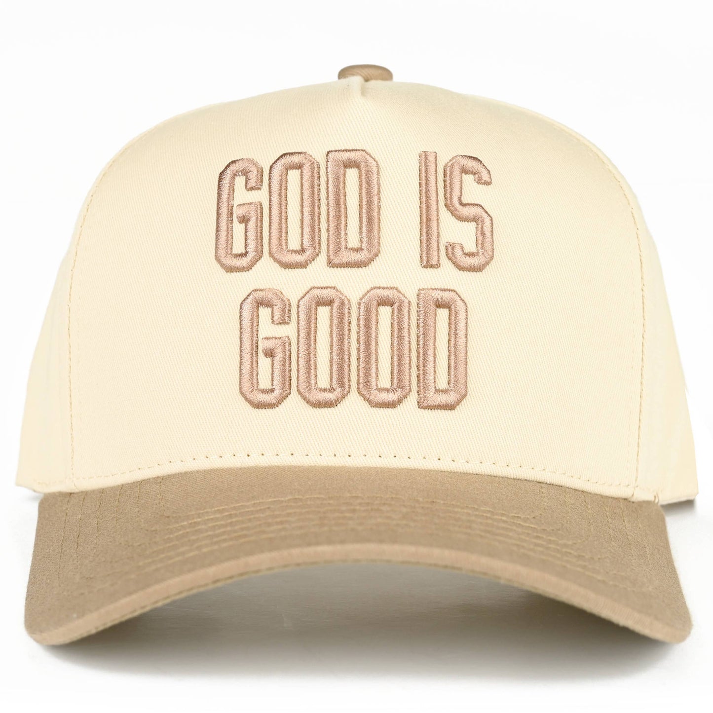 Trucker Hat - God Is Good in Beige
