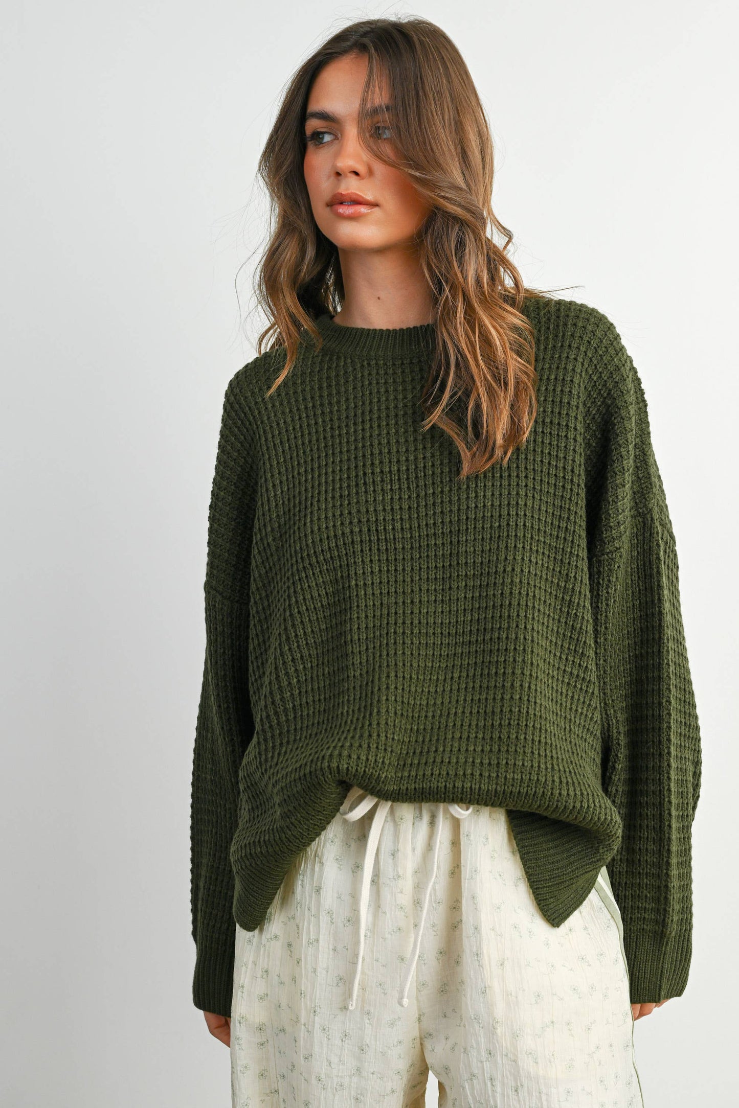 Classic Long Sleeve Top in Olive