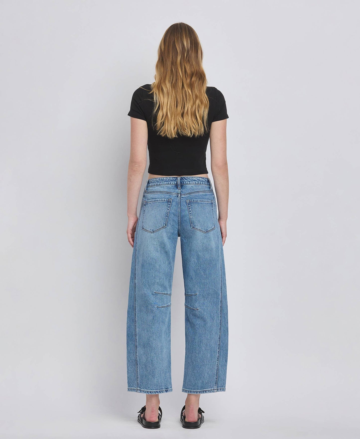 High Rise Dart Fit Barrel Denim