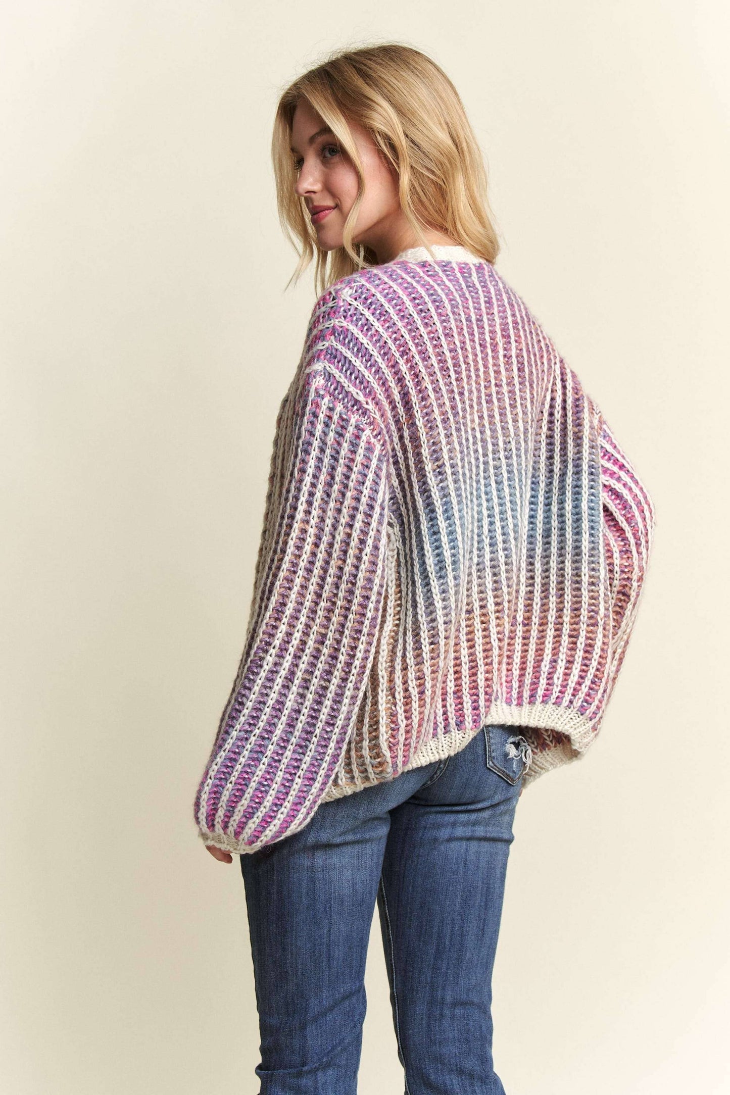 Ombré Sweater Cardigan