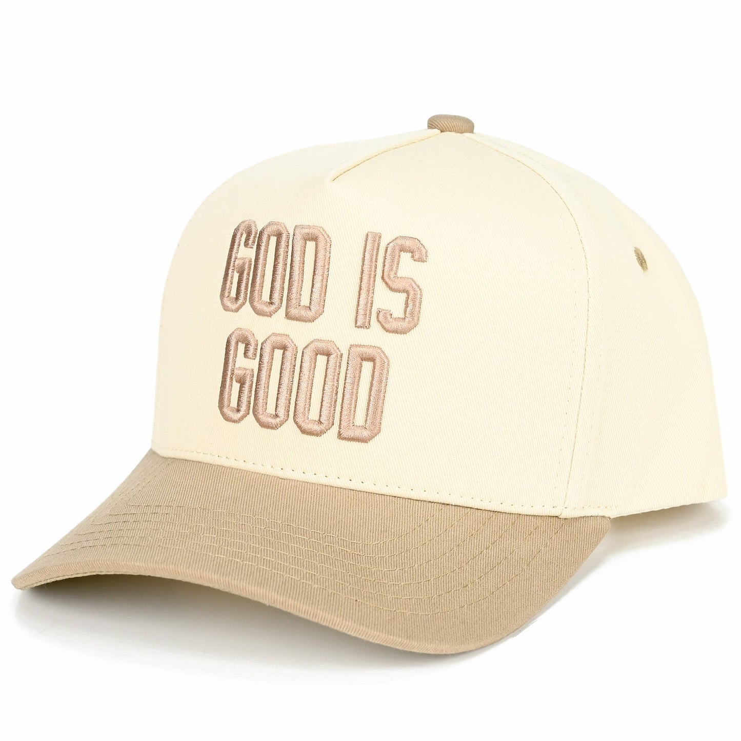 Trucker Hat - God Is Good in Beige