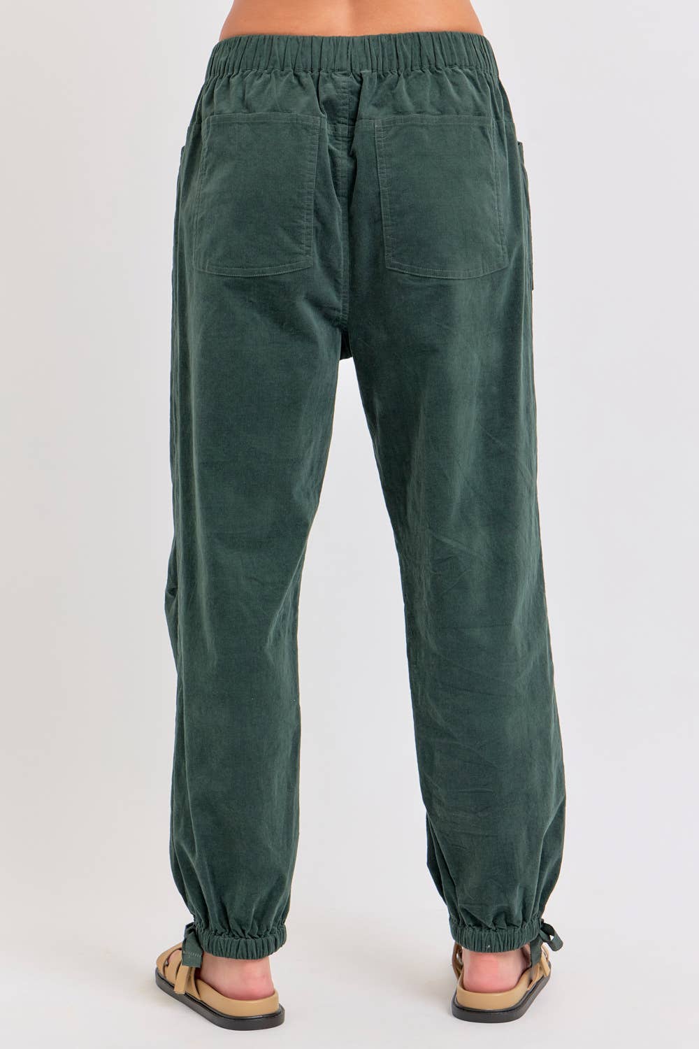 Corduroy Joggers in Hunter Green