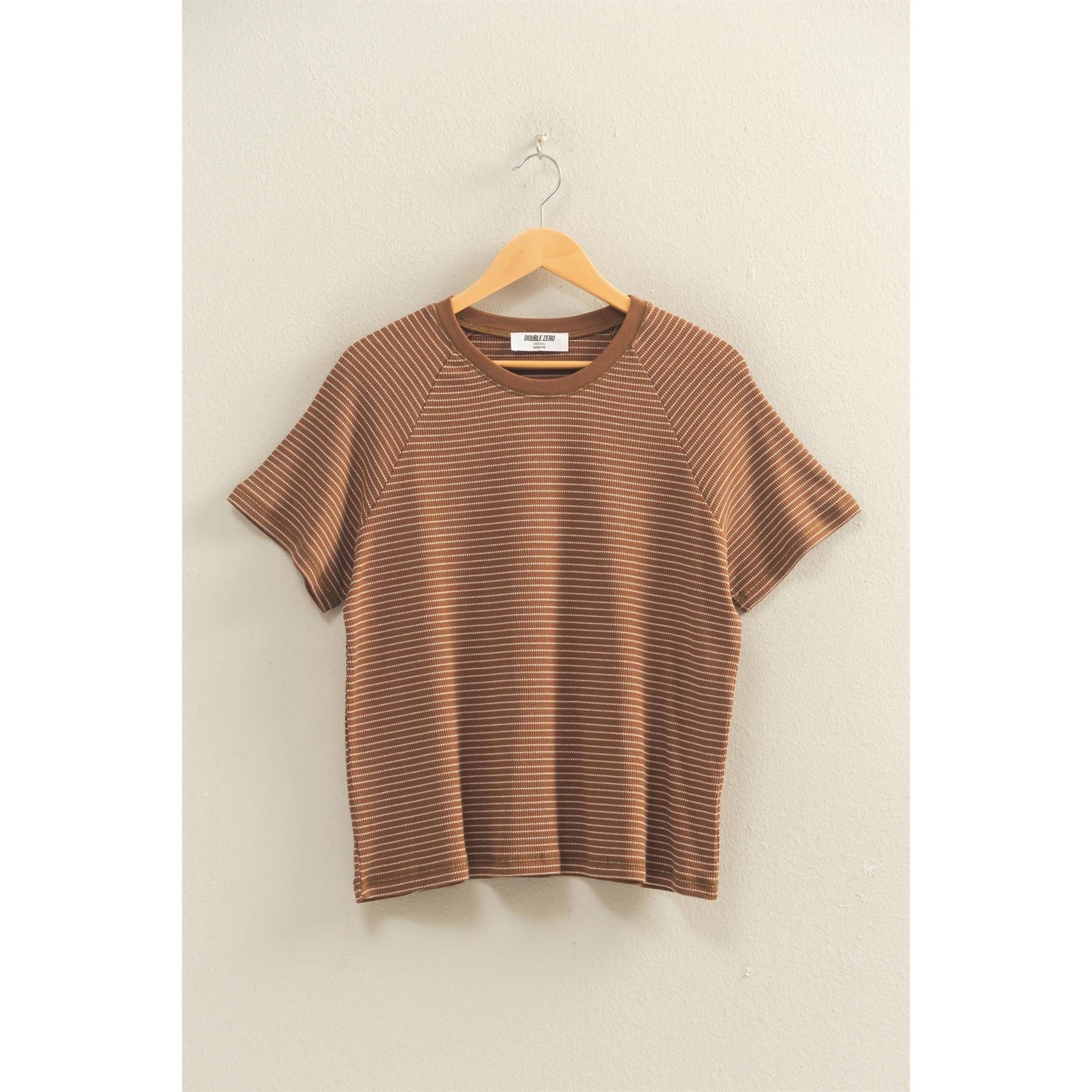 Striped Raglan Top in Cream