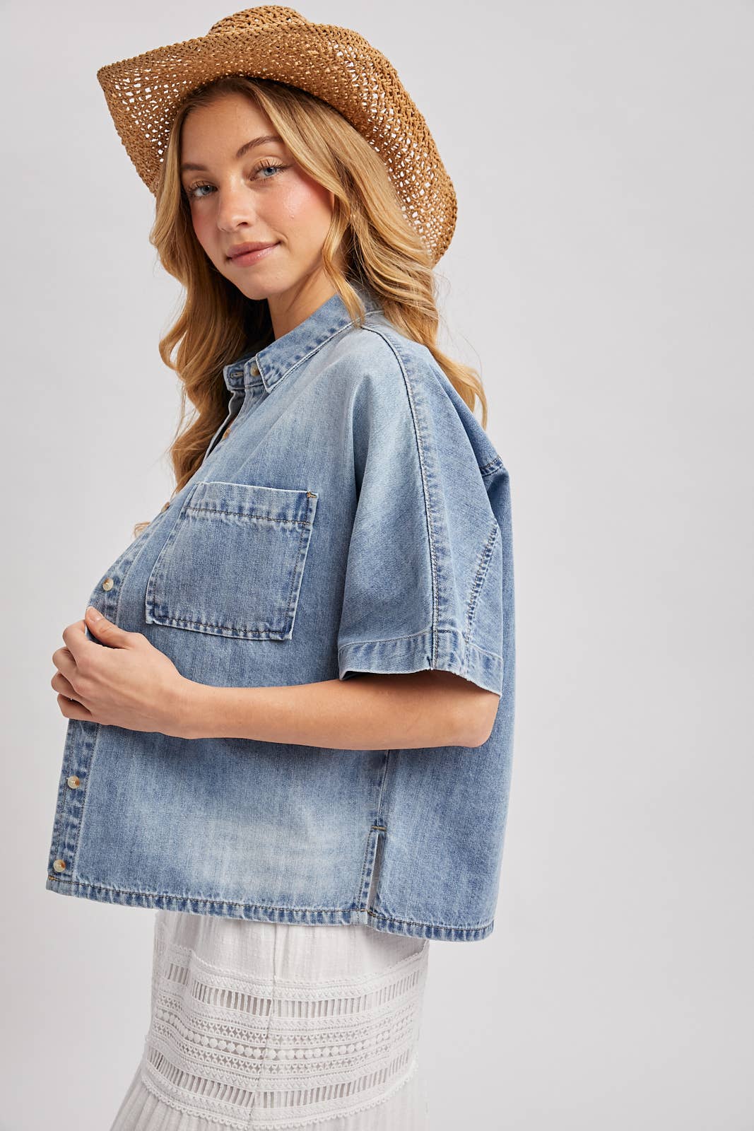 Button Down Denim Shirt