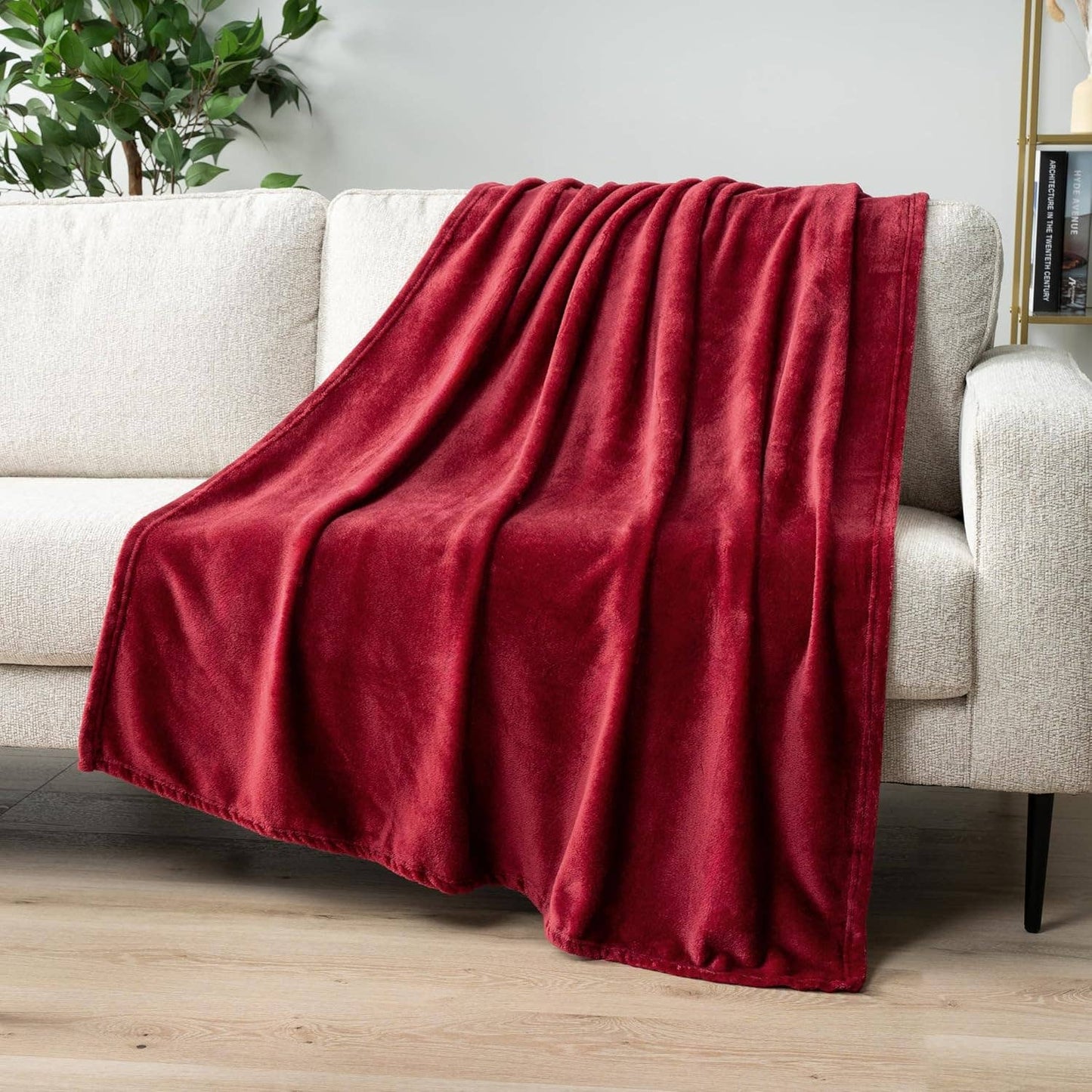 DOORBUSTER - Soft Cozy Blanket in Burgundy