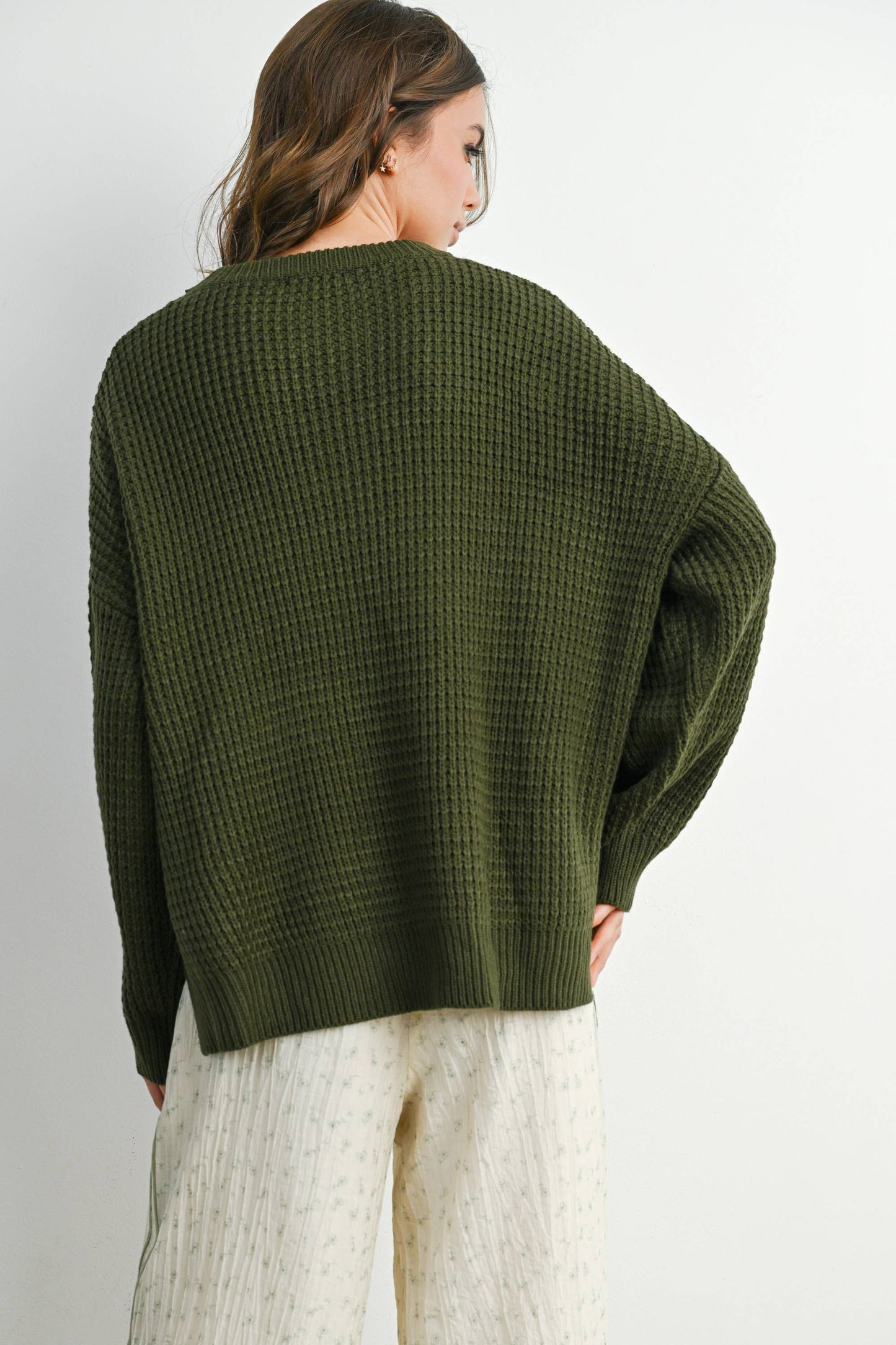 Classic Long Sleeve Top in Olive