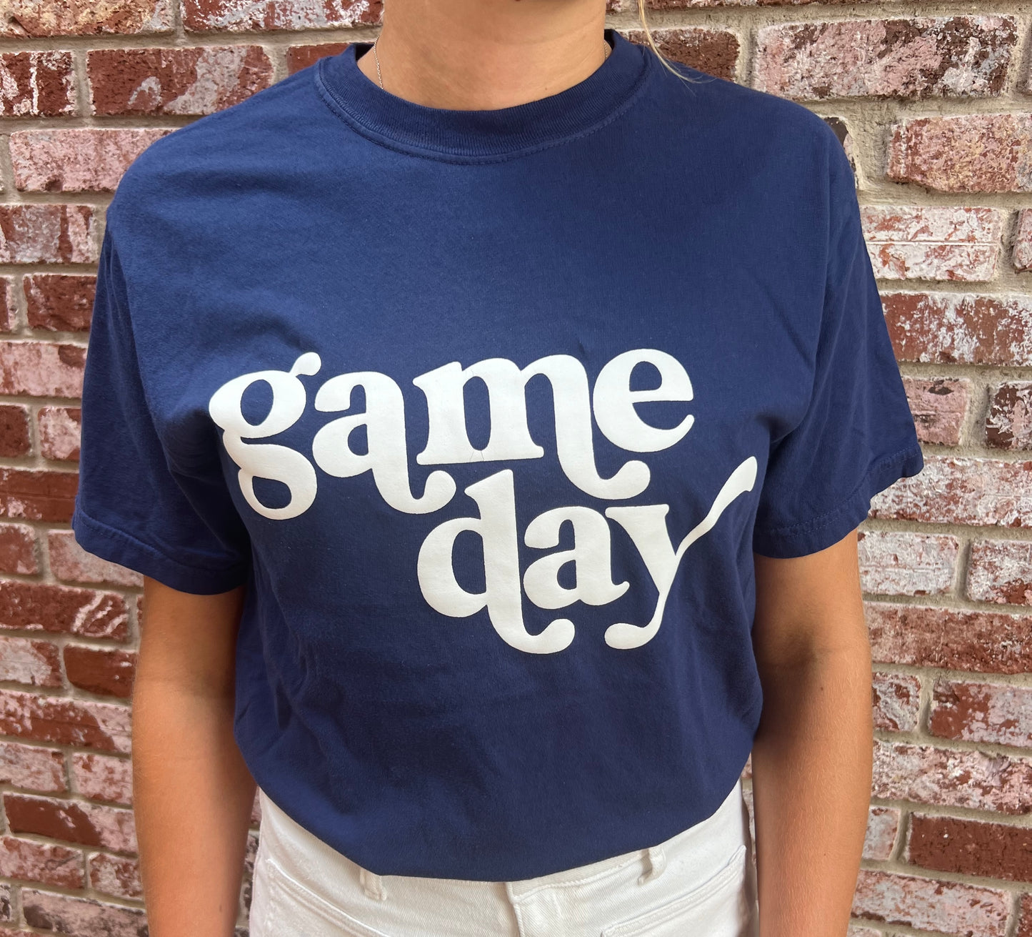 Graphic - Game Day Puff Print in Navy