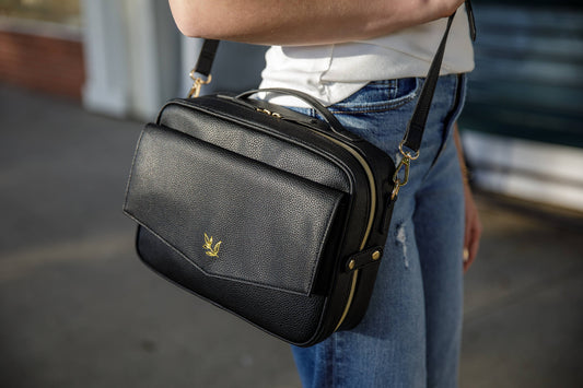Crossbody Bible Bag in Black