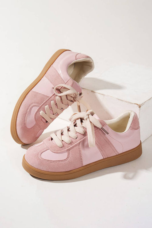 Two Tone Sneaker in Pink