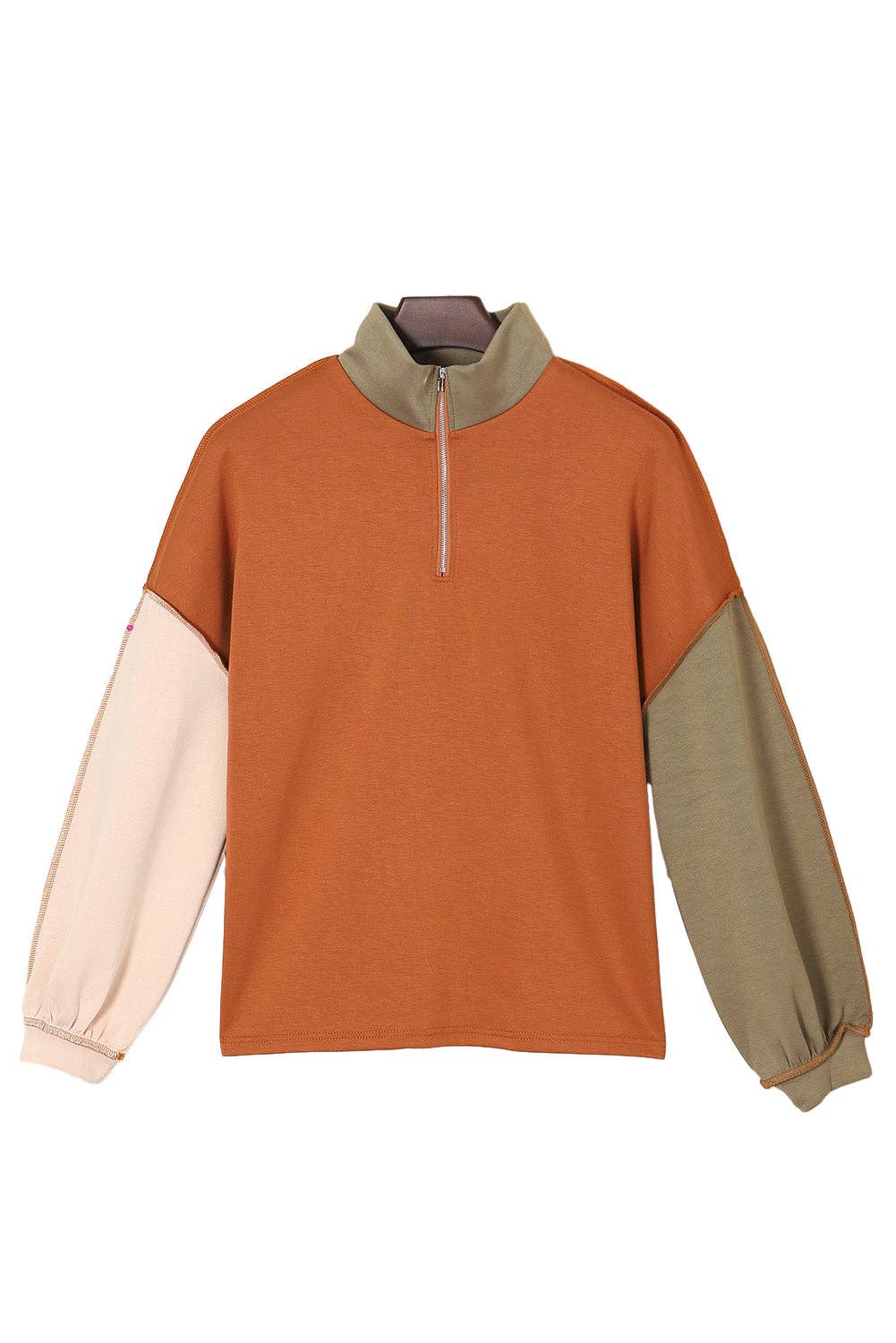 Quarter Zip Color Block