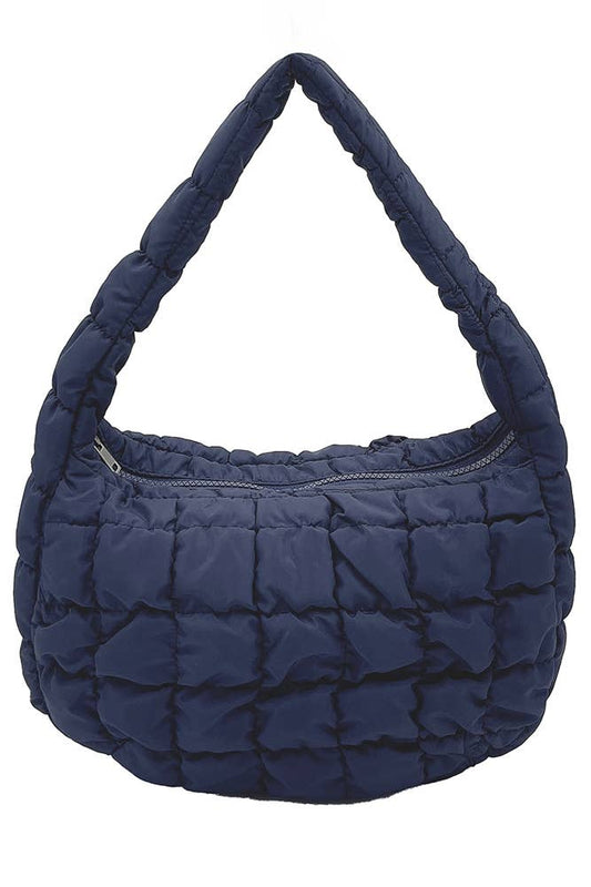 Small Quilted Purse in Navy