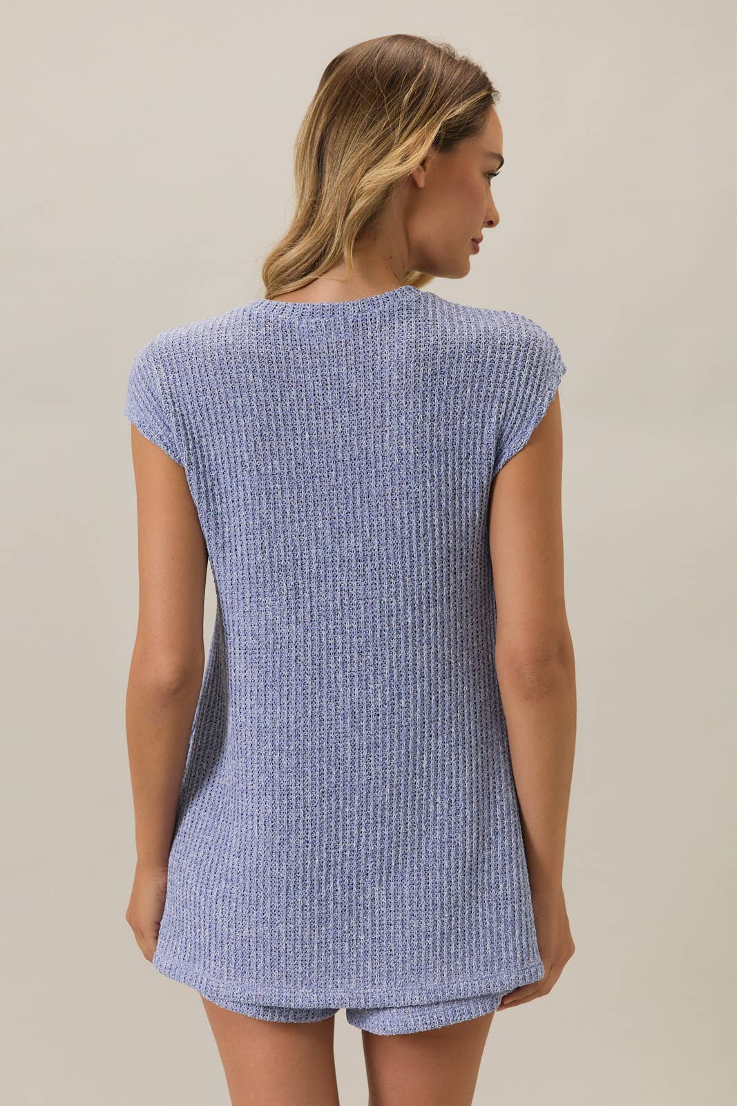 Cap Sleeve Tunic Top in Lavender