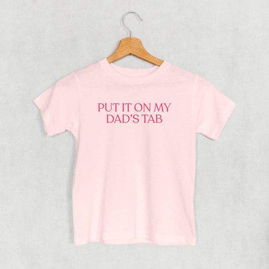 Kid Graphic - Put It On My Dad's Tab in Pink