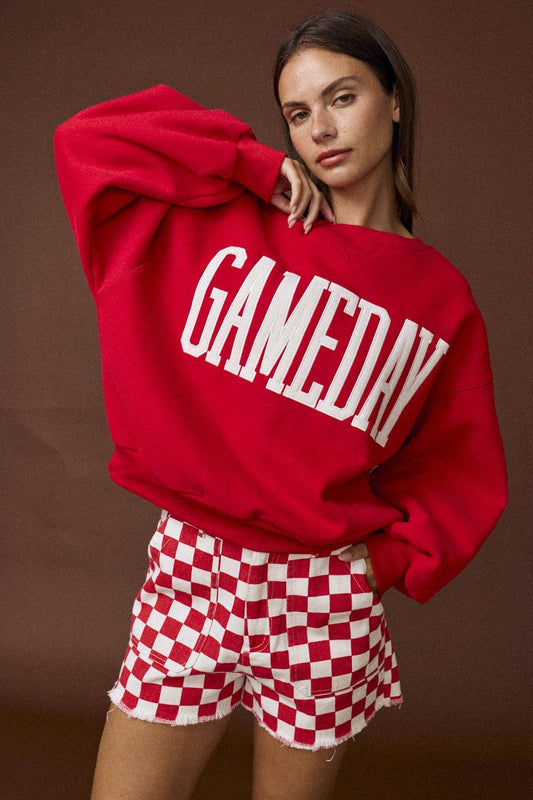 Graphic - Gameday Sweatshirt in Red