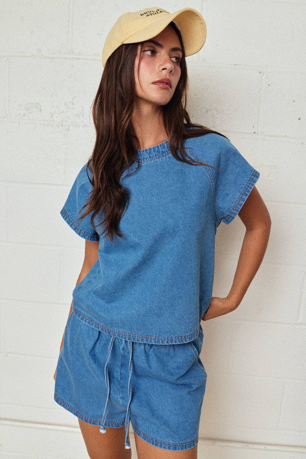 Denim Short Set