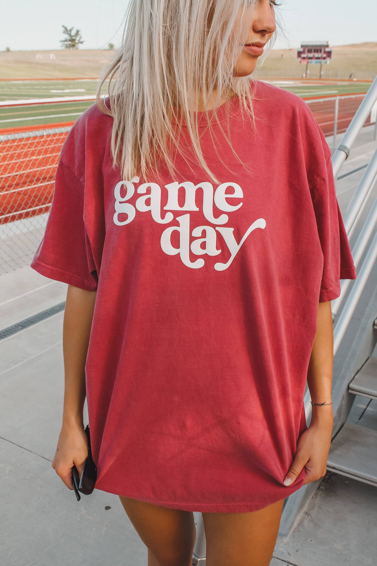 Graphic - Game Day Puff Print in Red