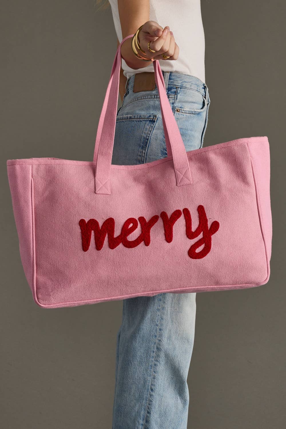 Pink & Red Merry Tote