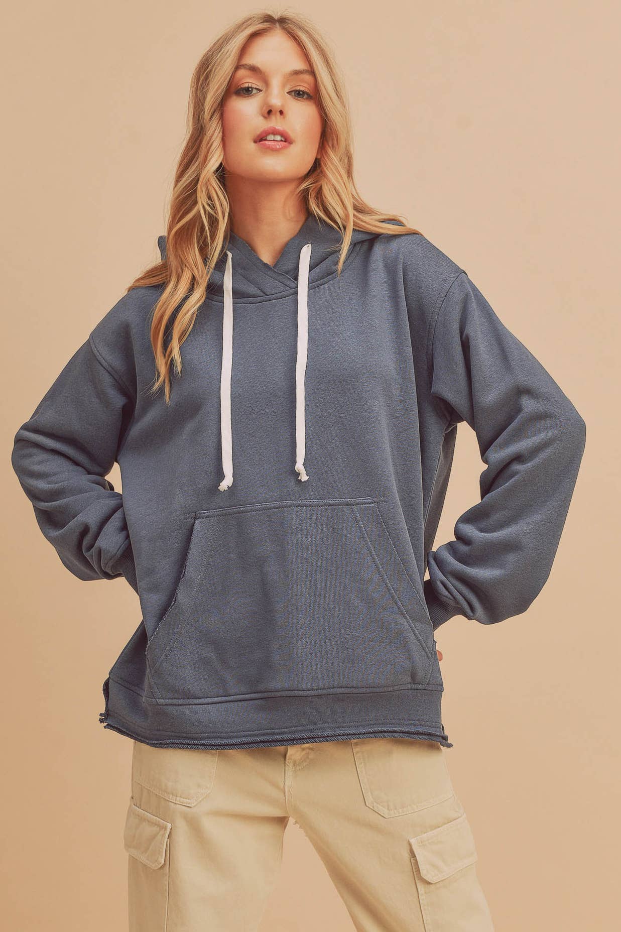 Clara Hoodie in Slate Blue