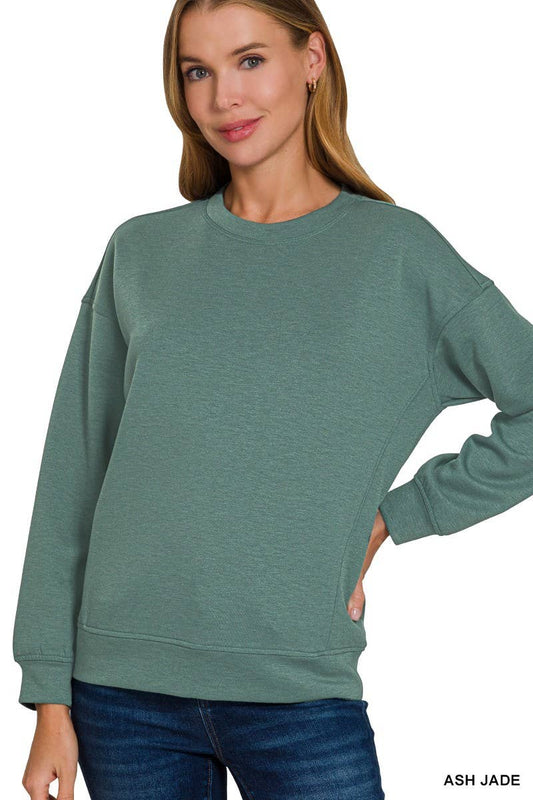 Soft Scuba Sweatshirts in Ash Jade
