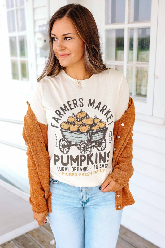 Graphic - Pumpkin Wagon in Natural