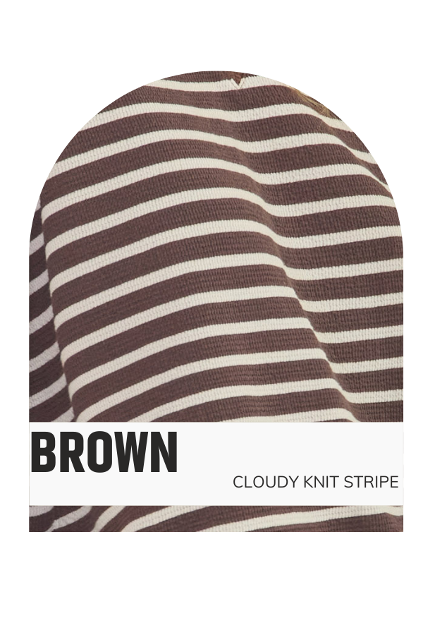 Spooky Cloudy Knit Top in Brown