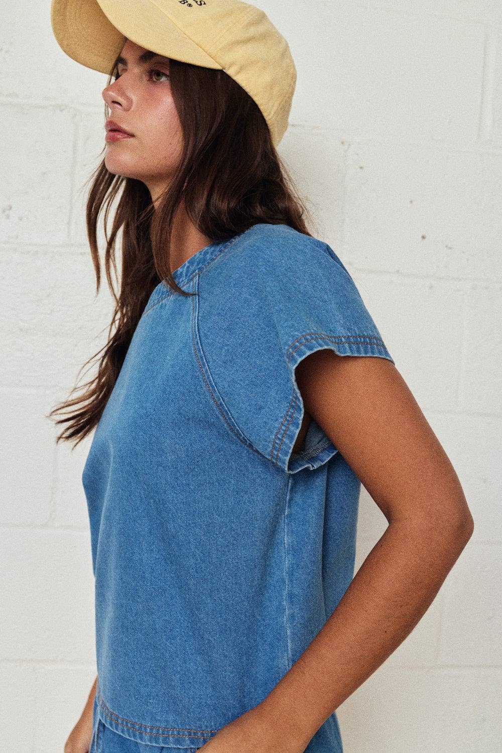 Denim Short Set