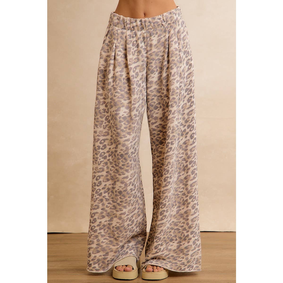 Wide Leg Leopard Pants