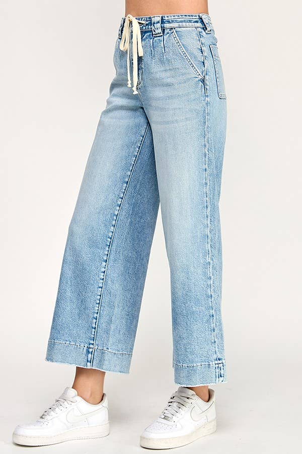 High Rise Trouser Wide Leg Denim