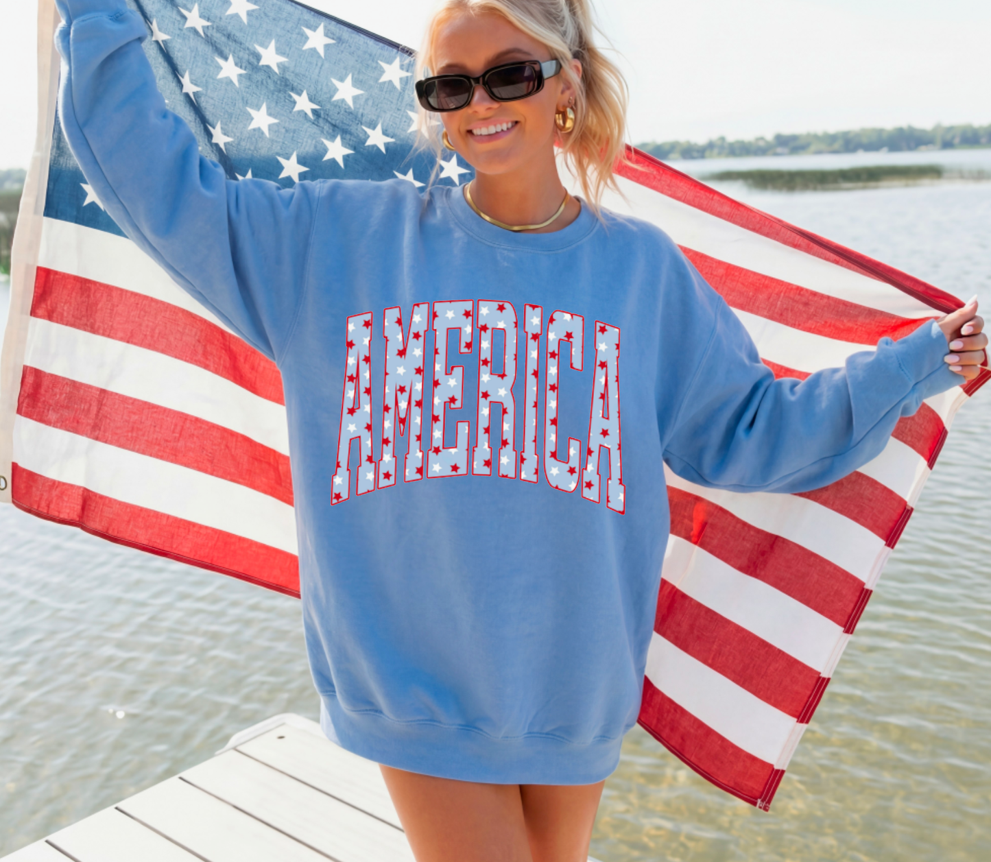 Graphic - America Stars in Blue