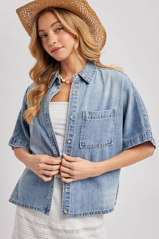 Button Down Denim Shirt