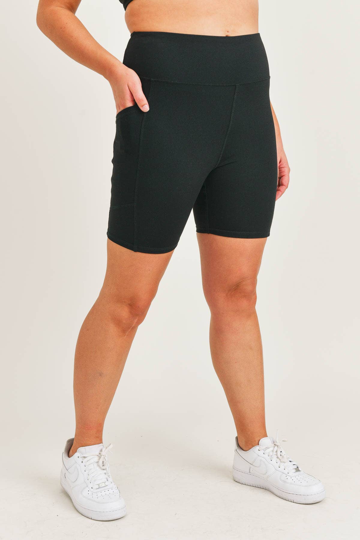 PLUS Biker Shorts in Black