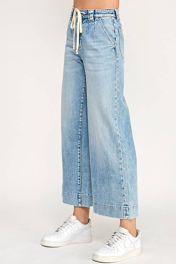High Rise Trouser Wide Leg Denim
