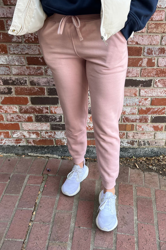 French Terry Sweatpants in Pink