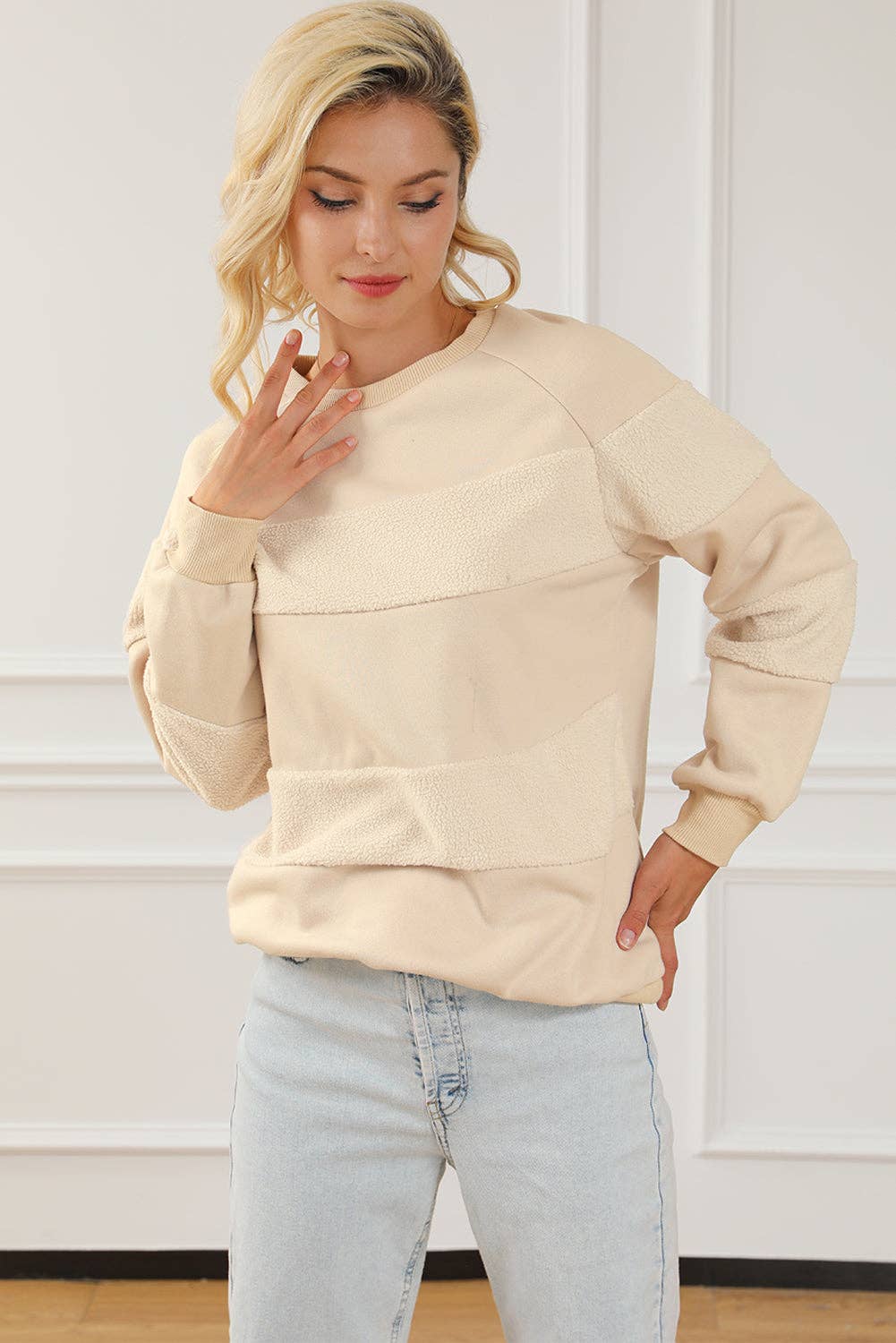 Two-Tone Crew in Oatmeal