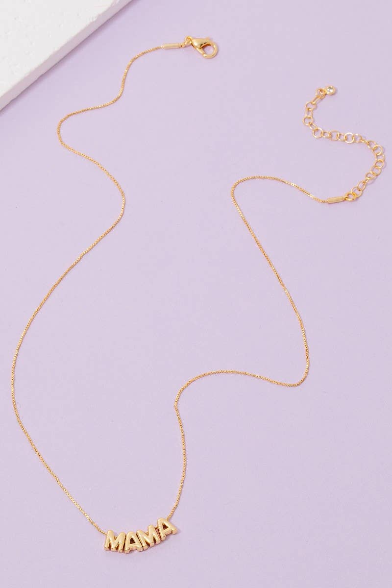 Gold Dipped Mama Necklace