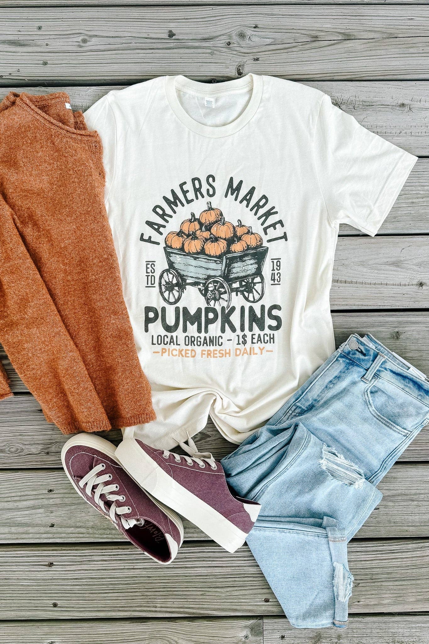 Graphic - Pumpkin Wagon in Natural