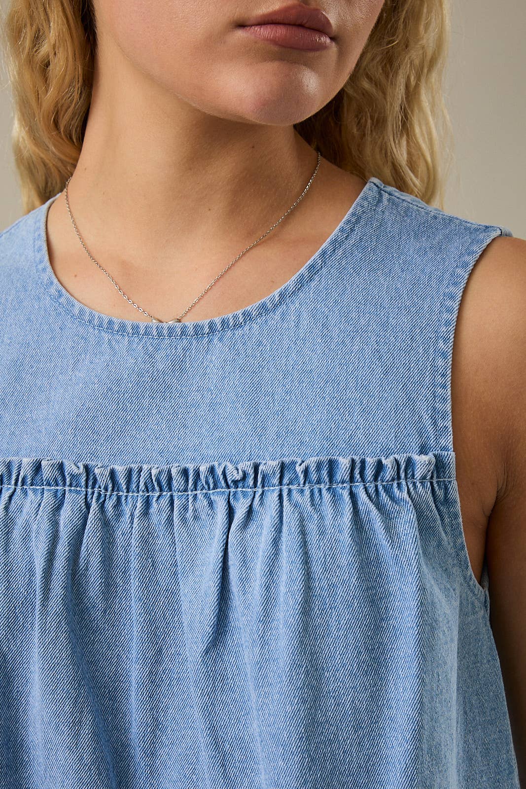 Flare Denim Top