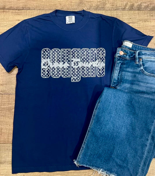 Graphic - Cross County Cougar Polka Dot in Navy
