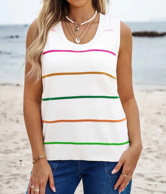 Striped Sweater Tank