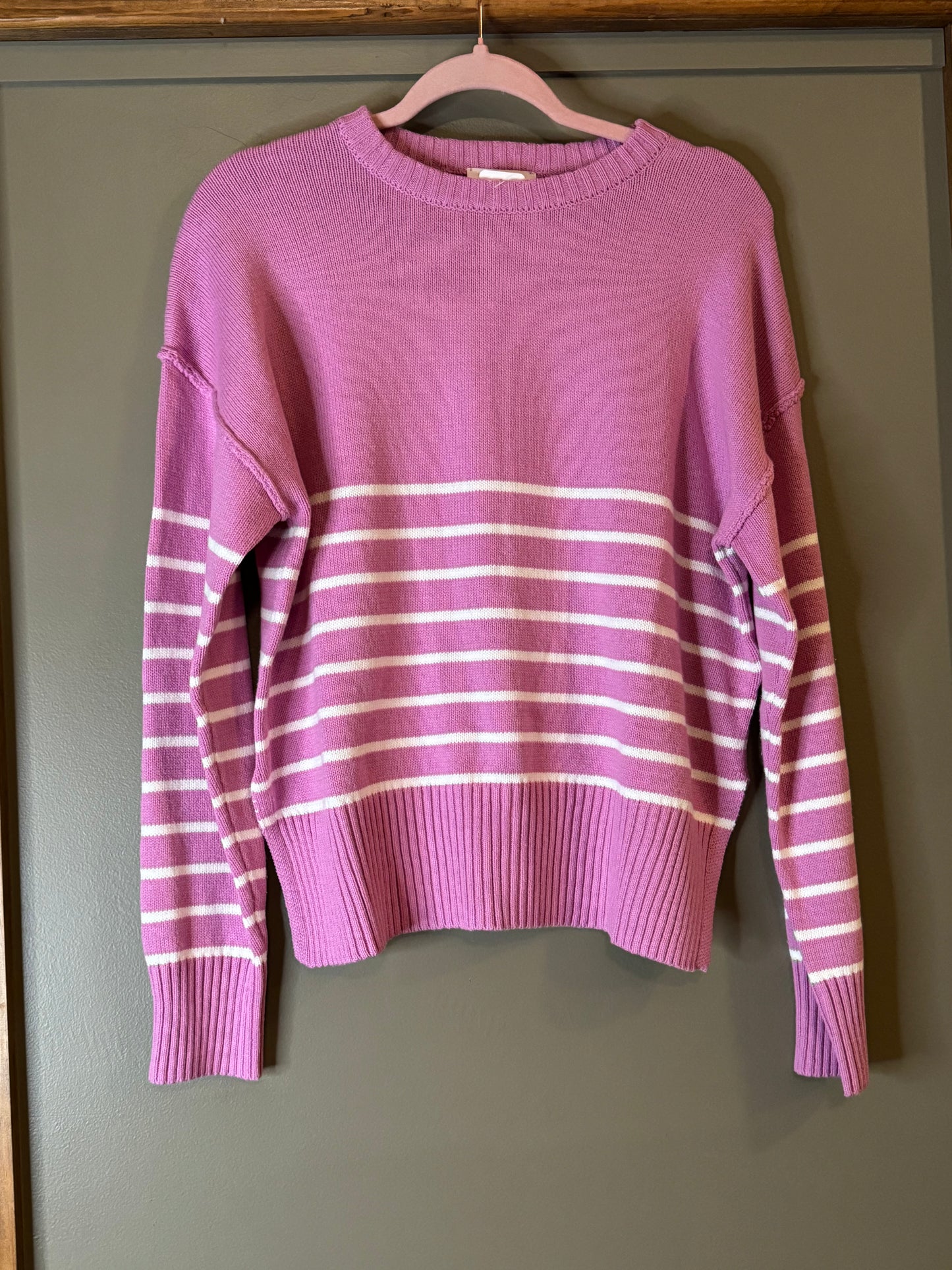 Striped Sweater in Pink