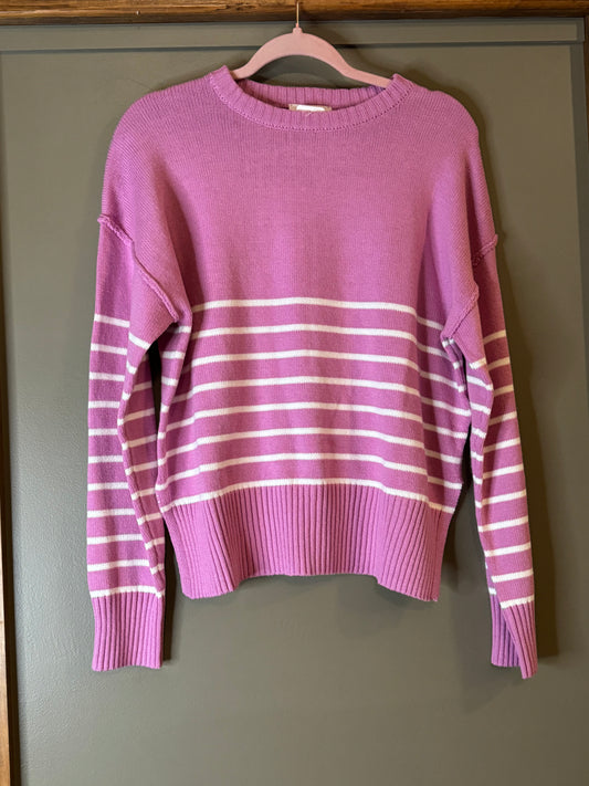 Striped Sweater in Pink