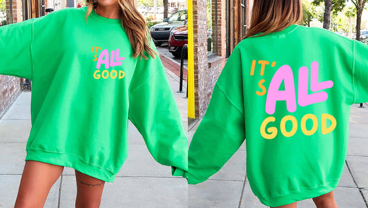Graphic - It's All Good in Irish Green