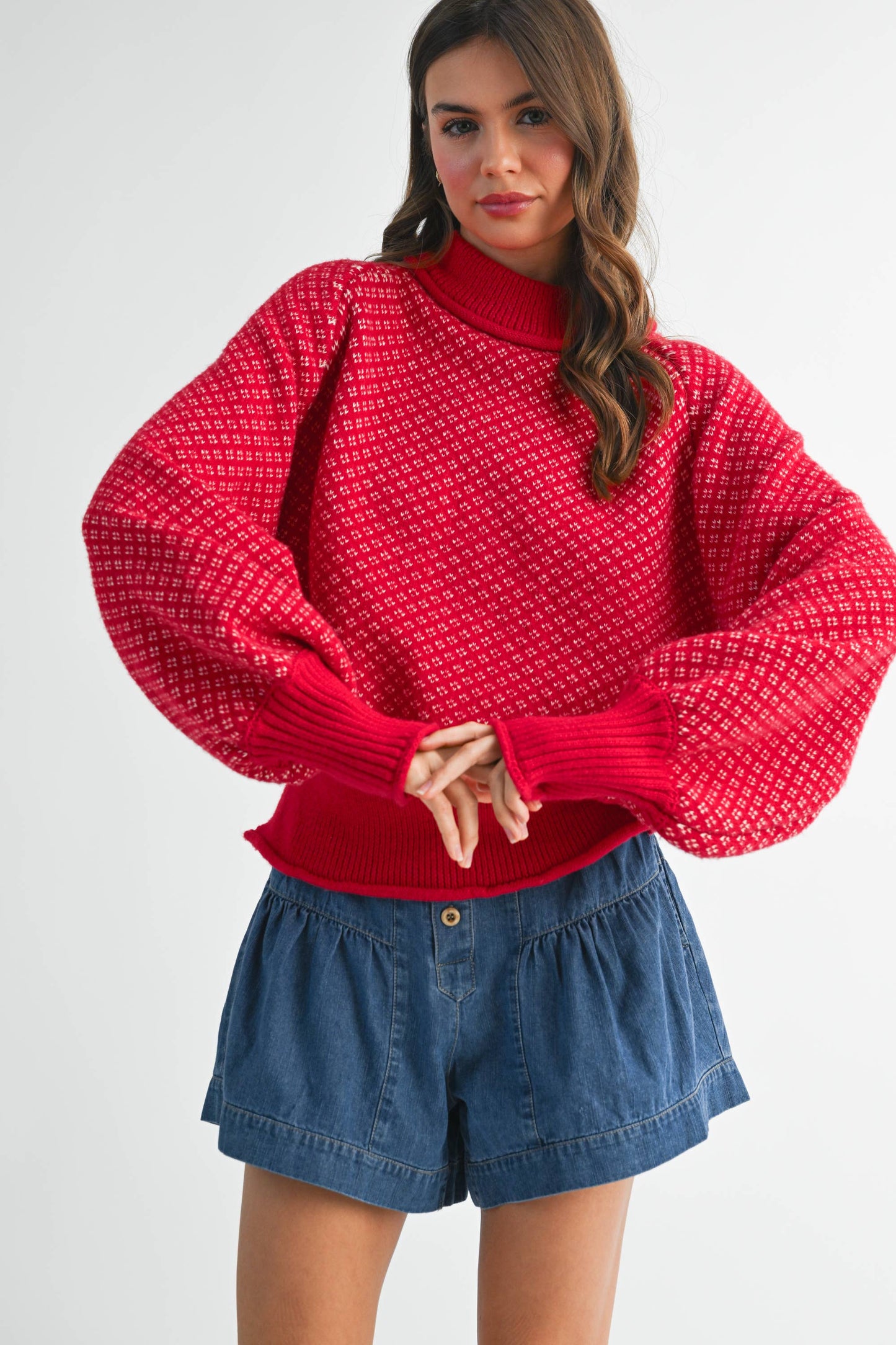 Echo Sweater in Red