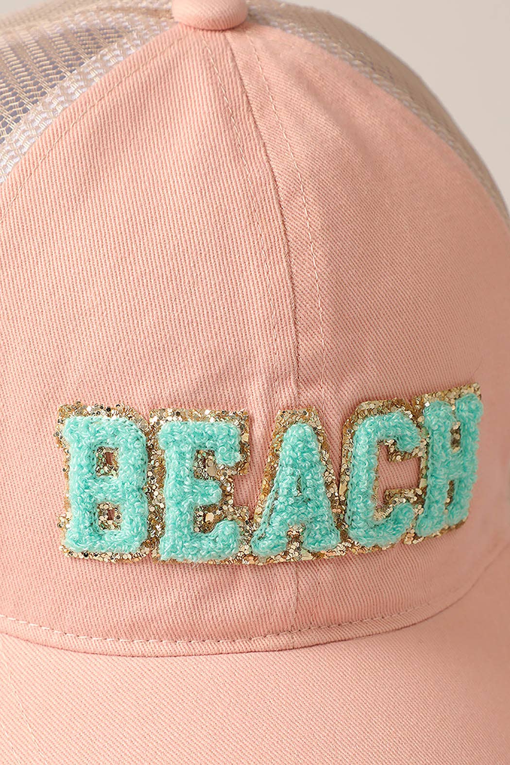 BEACH Ball Cap in Coral