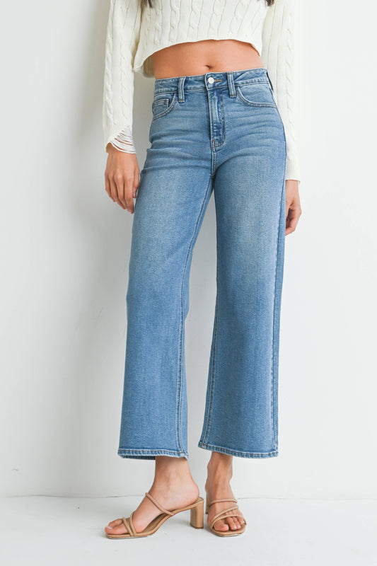 Slim Wide Leg Denim