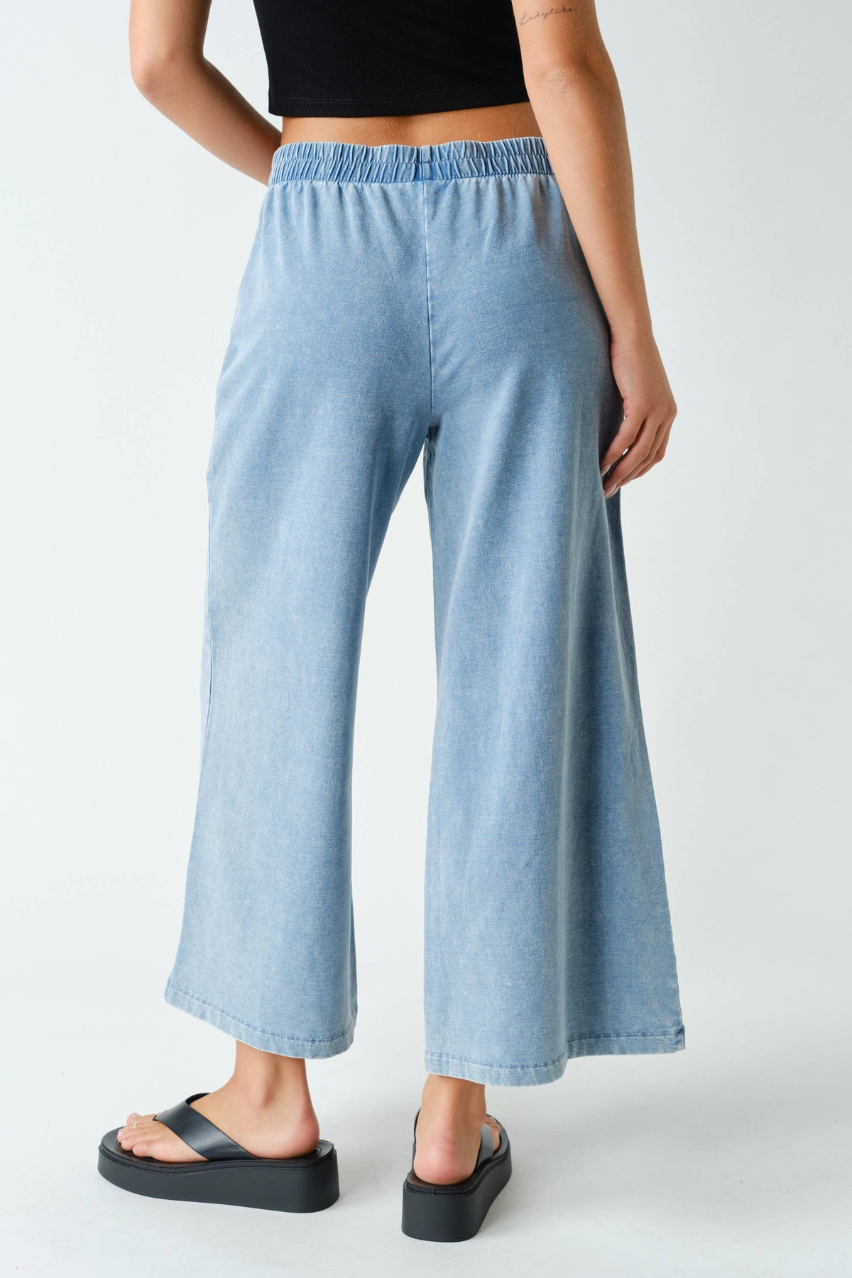 Stretch Denim Pants in Light Wash